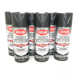 KRYLON RTA9203-6 PACK SEMI-FLAT BLACK Rust Tough Protective Enamel - Quick Dry - 40% Stronger - 12 oz Aerosol