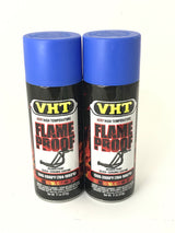 VHT SP110-2 PACK High Temperature Flame Proof FLAT BLUE Header Spray Paint - 11oz