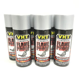 VHT SP117-6 PACK FLAT ALUMINUM High Temperature Flame Proof Header Paint - 11 oz