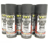 VHT SP820-6 PACK MATTE BLACK High Temperature Plastic Paint - 11 oz Aerosol
