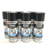 Duplicolor TP101-6 PACK BLACK All Weather Long-lasting Tire Paint - 11oz Aerosol
