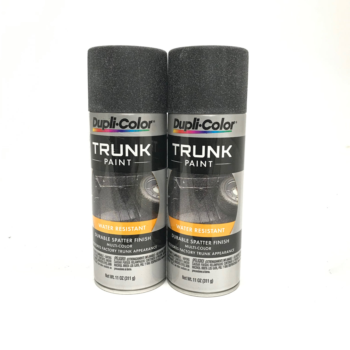 Duplicolor TSP101-2 PACK Black & Grey Trunk Paint -Water Resistant Durable -11oz